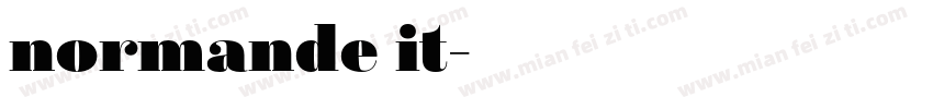 normande it字体转换
